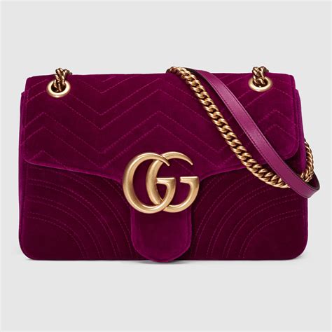 gucci marmont velvet bag